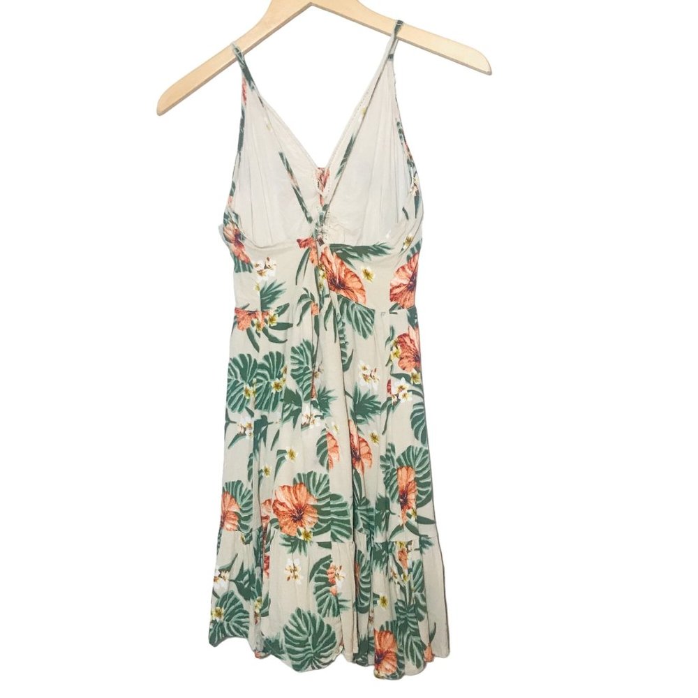 MISS ME Floral Crochet Tassel Tie Neck Strappy Back Dress In Cream Size… - Picture 2 of 9